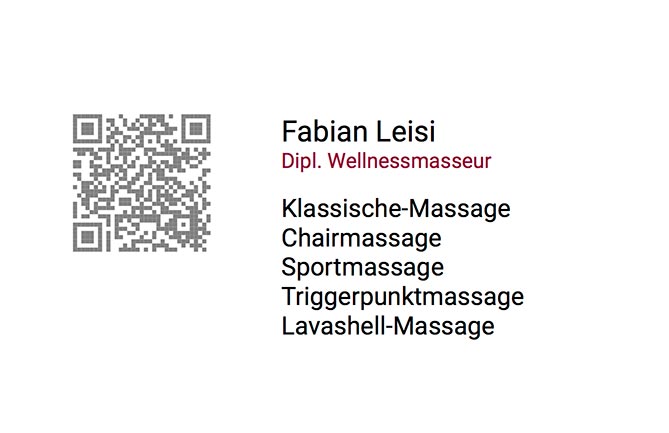 Vorschau Visitenkarte für Deine Massagepraxis
